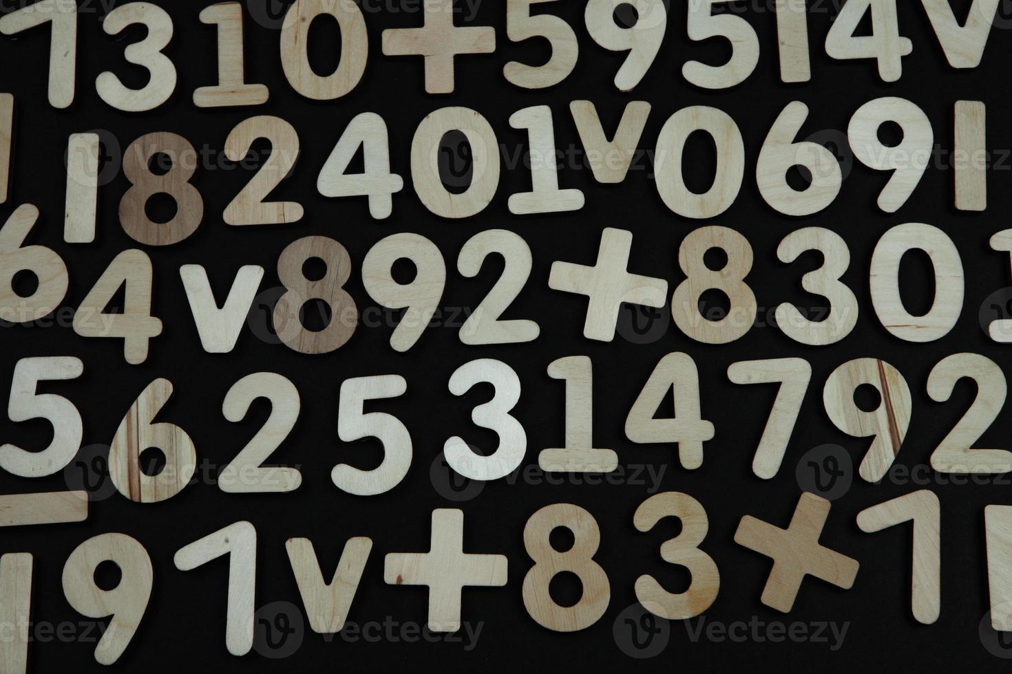 Background or texture of numbers. Finance data concept. Mathematic. Seamless pattern with numbers. Finance concept. photo