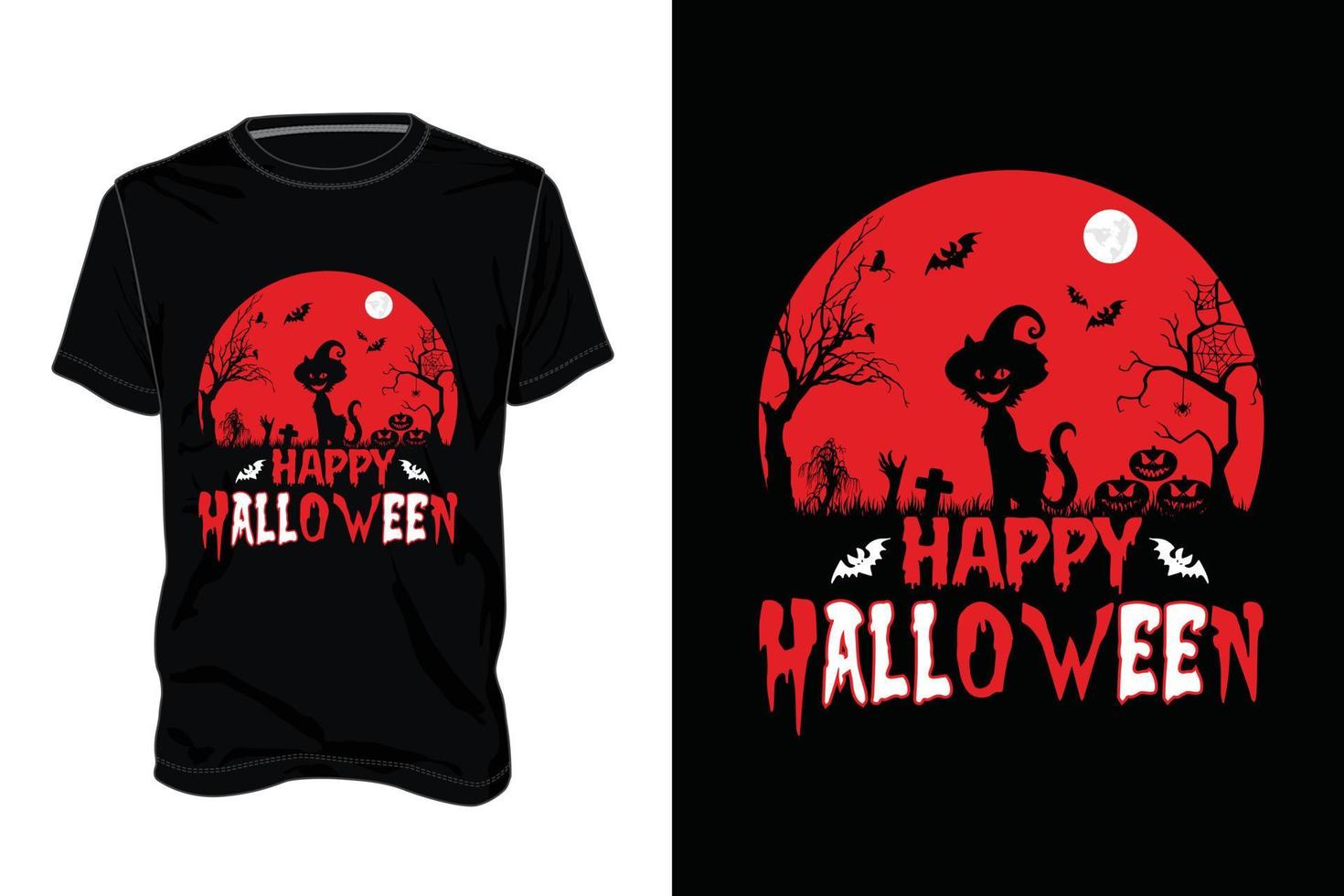 camiseta de halloween idea de regalo de halloween, gráfico vectorial de halloween para camiseta, gráfico vectorial, vacaciones de halloween vector