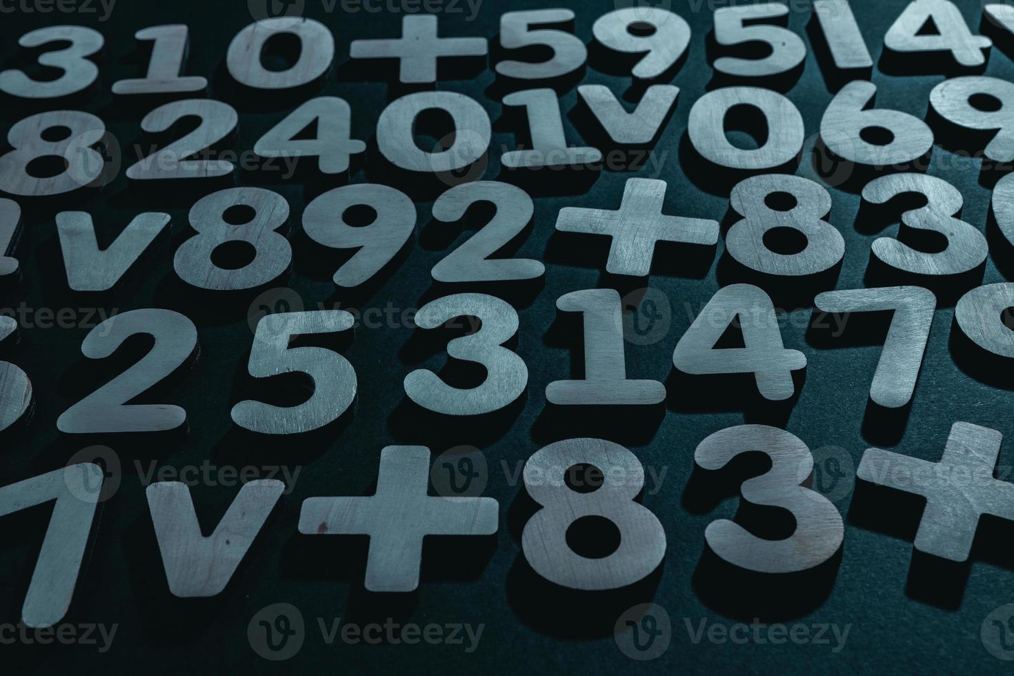 Background or texture of numbers. Finance data concept. Mathematic. Seamless pattern with numbers. Finance concept. photo