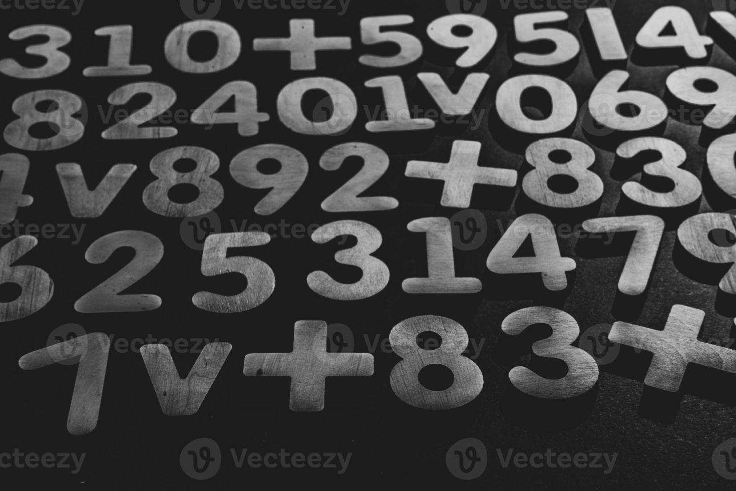 Background or texture of numbers. Finance data concept. Mathematic. Seamless pattern with numbers. Finance concept. photo