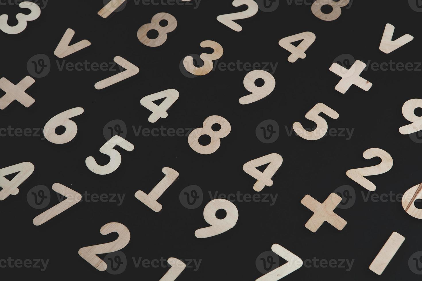 Background or texture of numbers. Finance data concept. Mathematic. Seamless pattern with numbers. Finance concept. photo