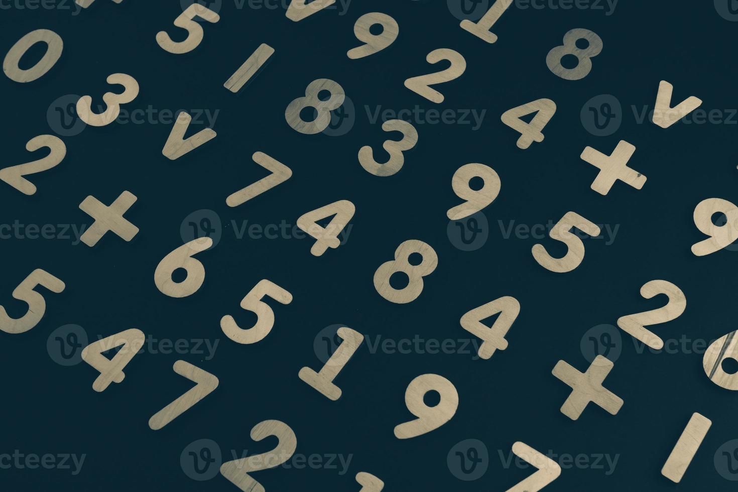 Background or texture of numbers. Finance data concept. Mathematic. Seamless pattern with numbers. Finance concept. photo