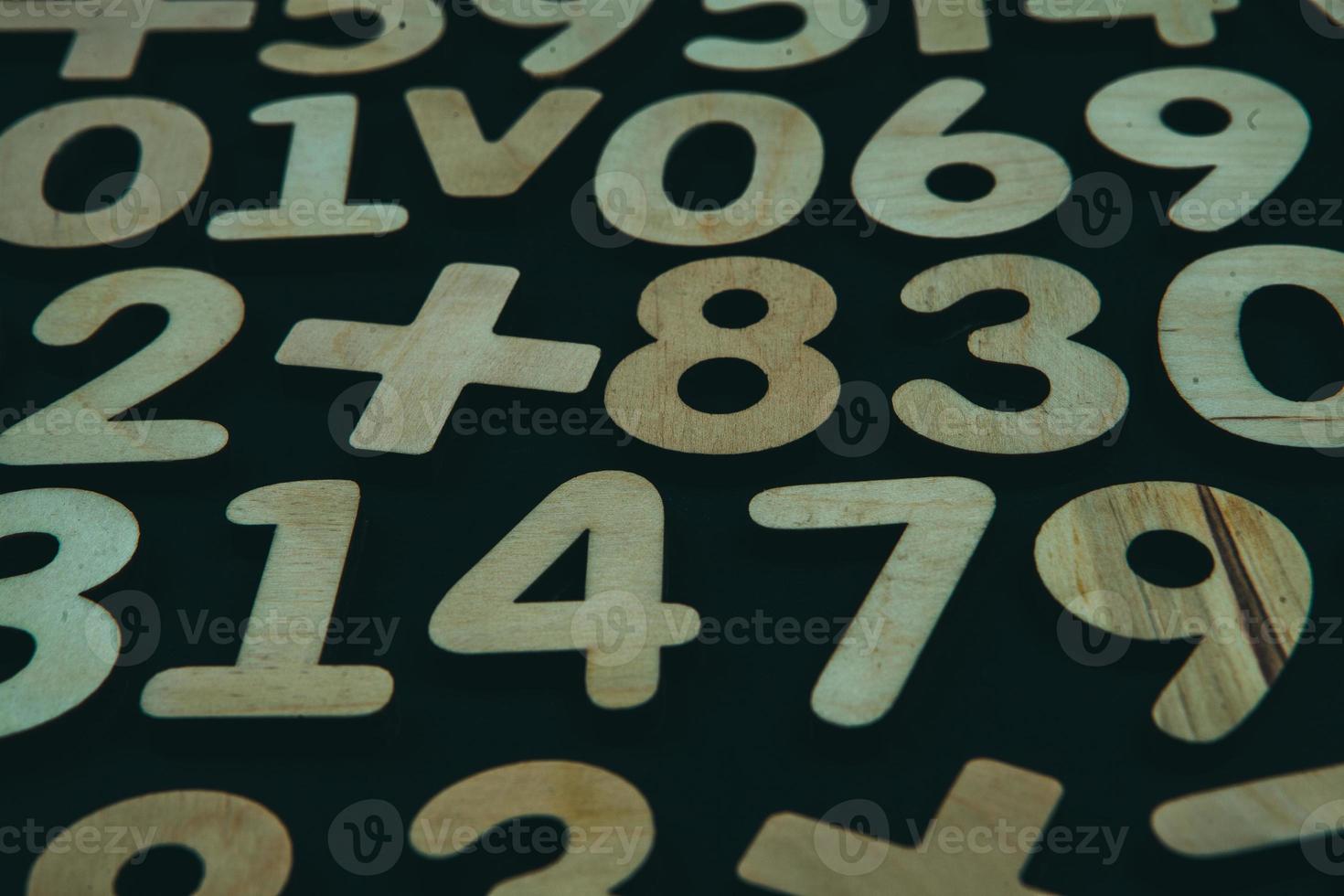 Background or texture of numbers. Finance data concept. Mathematic. Seamless pattern with numbers. Finance concept. photo