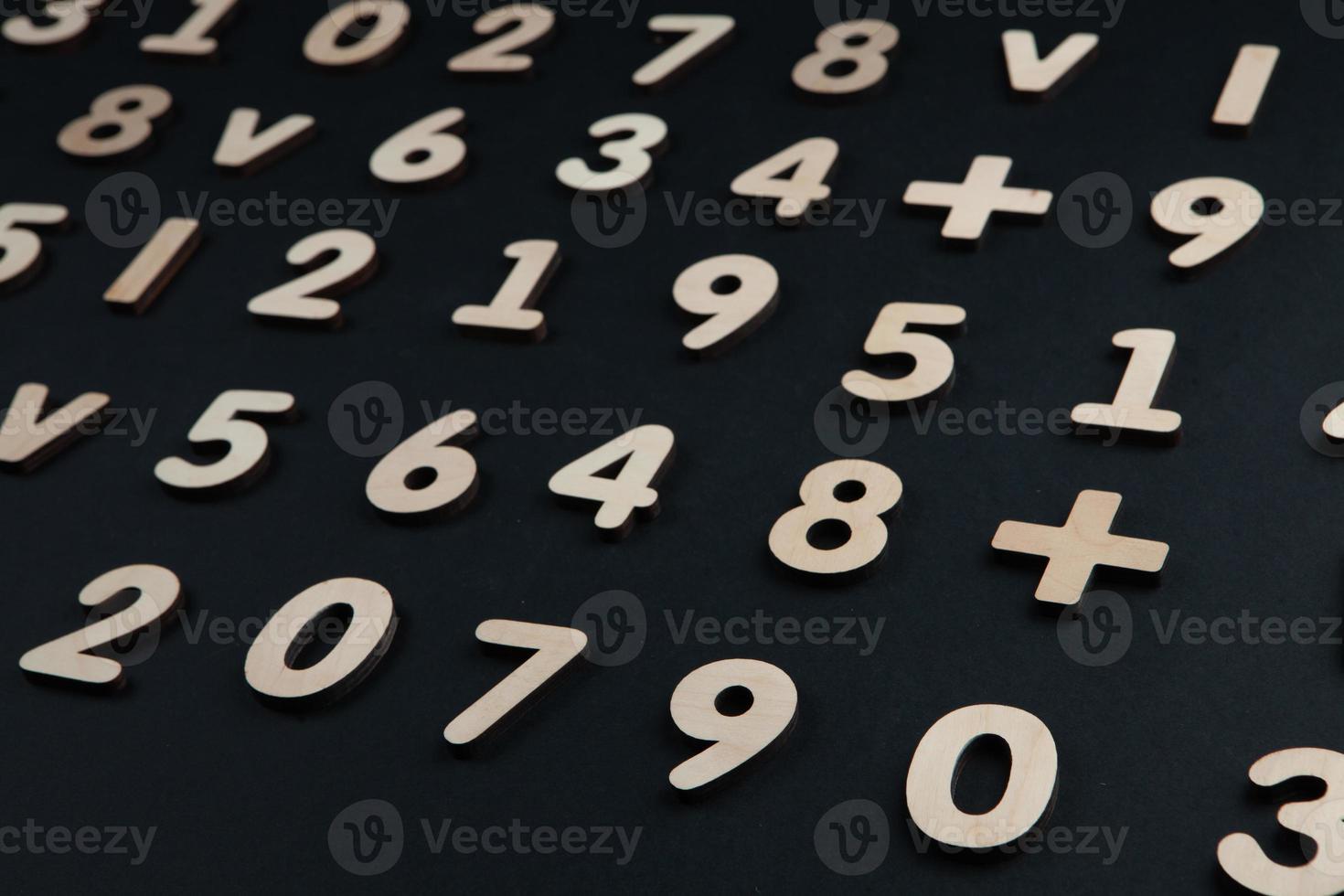 Background or texture of numbers. Finance data concept. Mathematic. Seamless pattern with numbers. Finance concept. photo