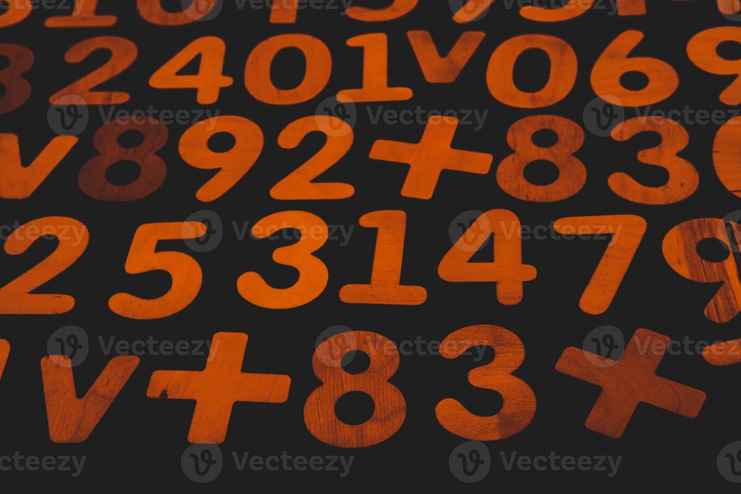 Background or texture of numbers. Finance data concept. Mathematic. Seamless pattern with numbers. Finance concept. photo