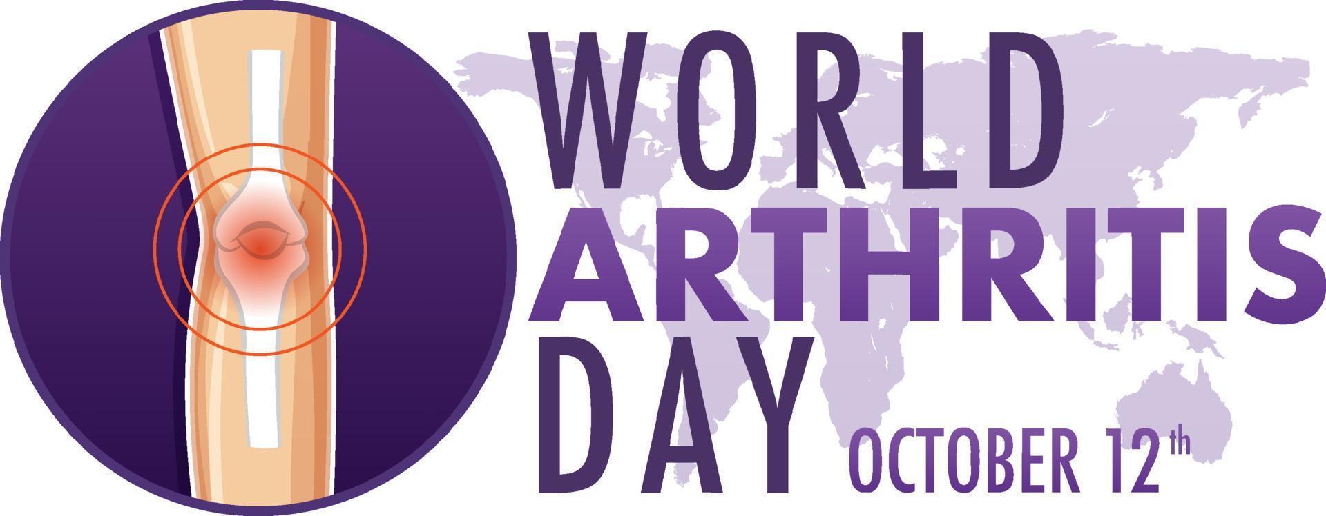 World Arthritis Day Poster Design vector