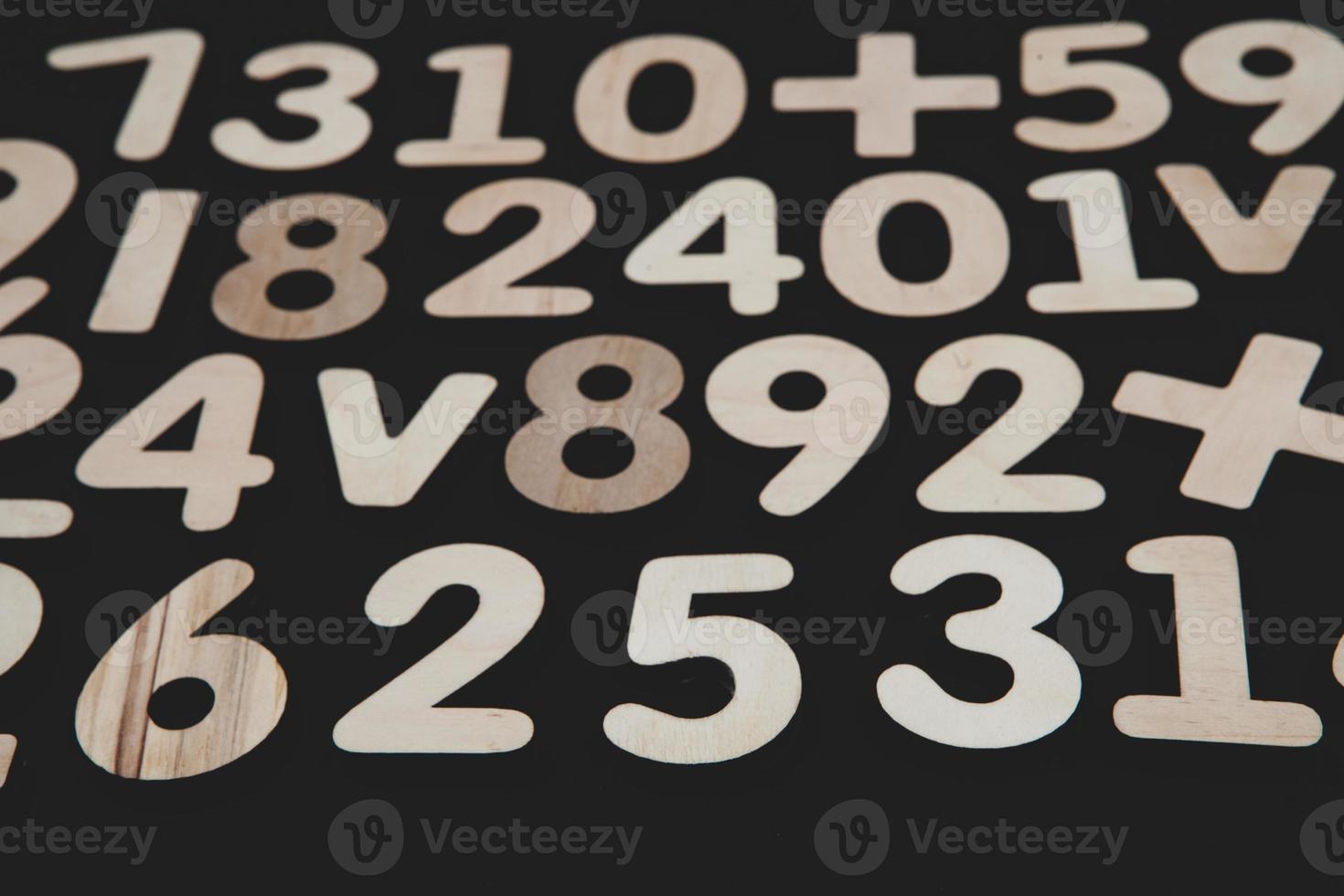 Background or texture of numbers. Finance data concept. Mathematic. Seamless pattern with numbers. Finance concept. photo