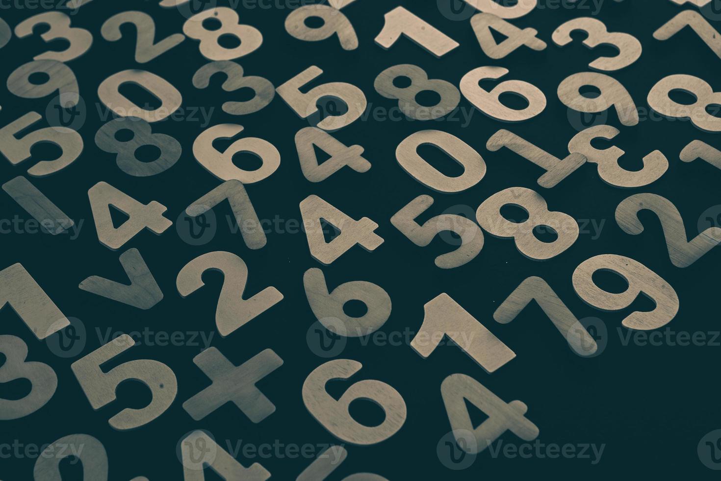 Background or texture of numbers. Finance data concept. Mathematic. Seamless pattern with numbers. Finance concept. photo