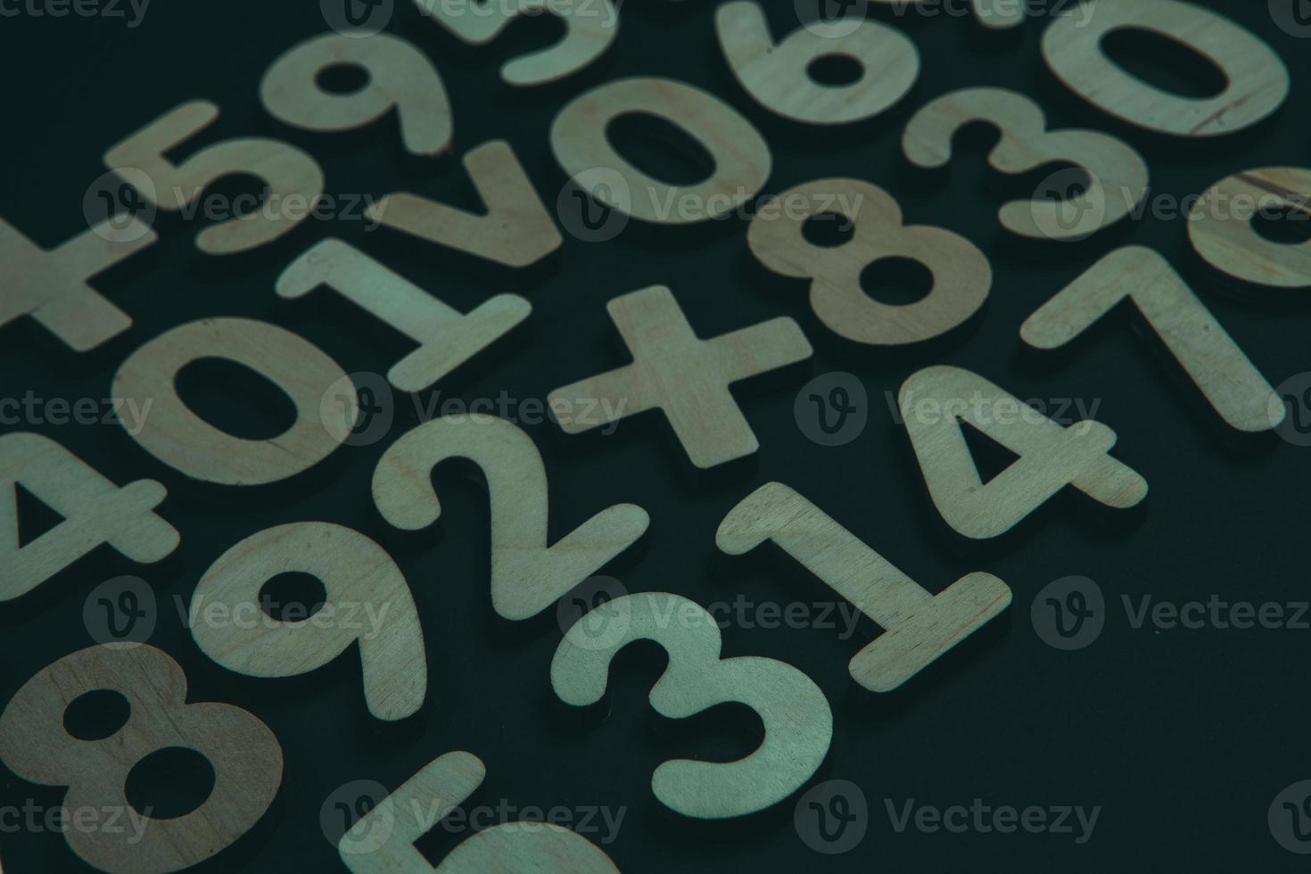 Background or texture of numbers. Finance data concept. Mathematic. Seamless pattern with numbers. Finance concept. photo