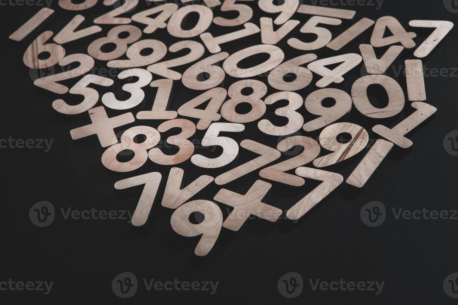 Background or texture of numbers. Finance data concept. Mathematic. Seamless pattern with numbers. Finance concept. photo