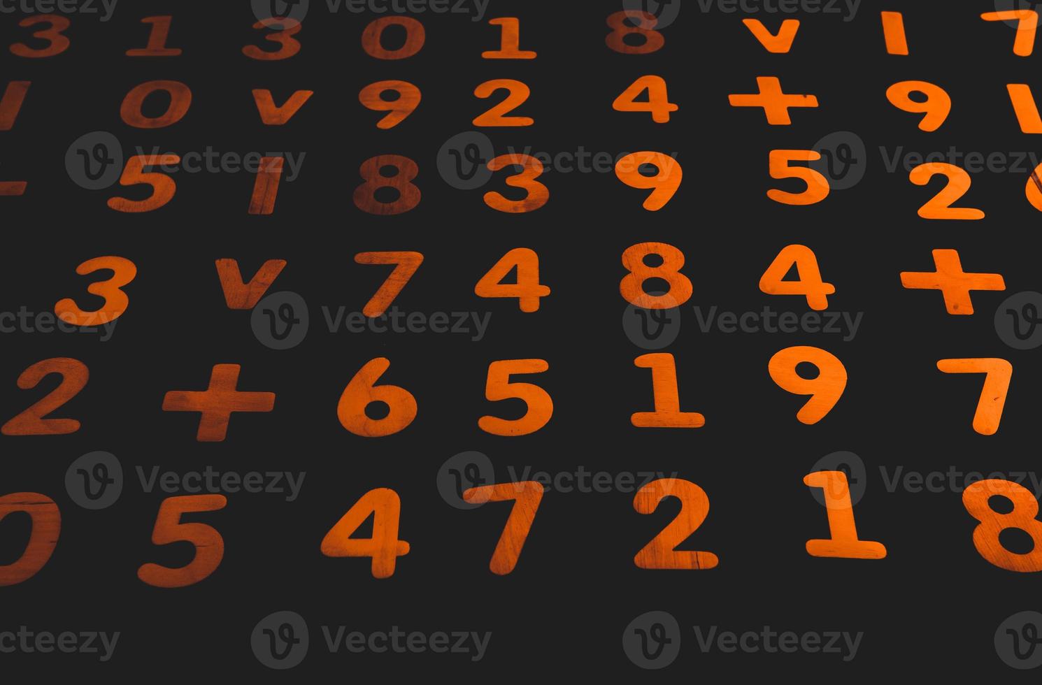 Background or texture of numbers. Finance data concept. Mathematic. Seamless pattern with numbers. Finance concept. photo