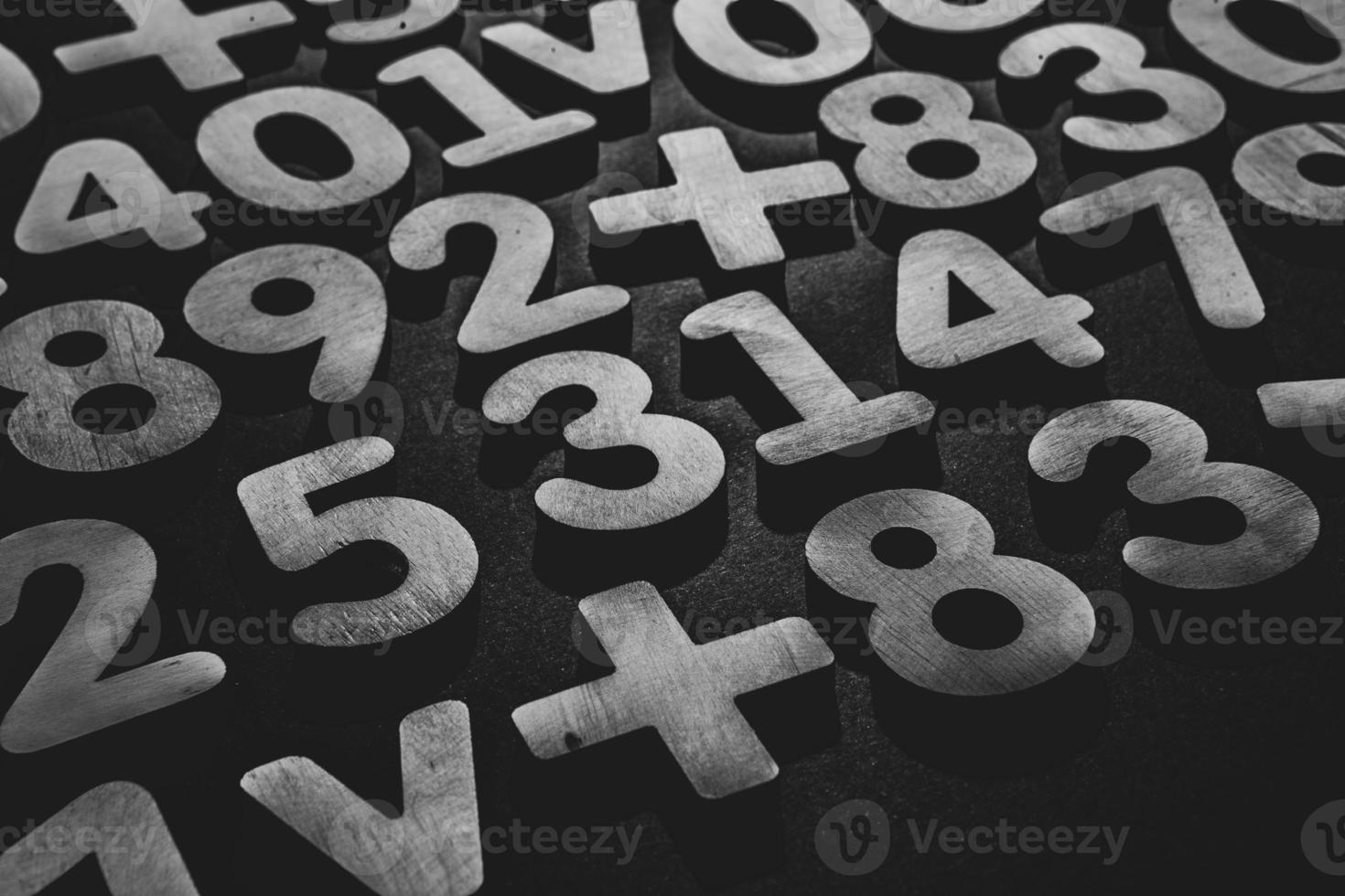 Background or texture of numbers. Finance data concept. Mathematic. Seamless pattern with numbers. Finance concept. photo