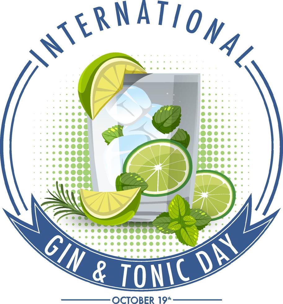 International Gin and Tonic Day Banner vector