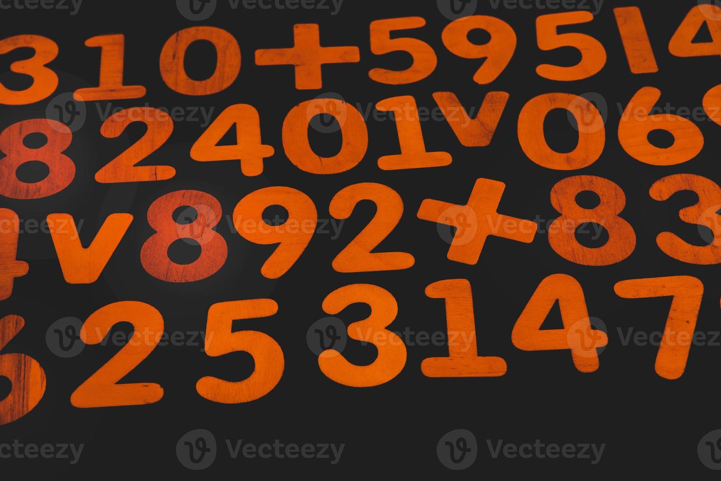 Background or texture of numbers. Finance data concept. Mathematic. Seamless pattern with numbers. Finance concept. photo