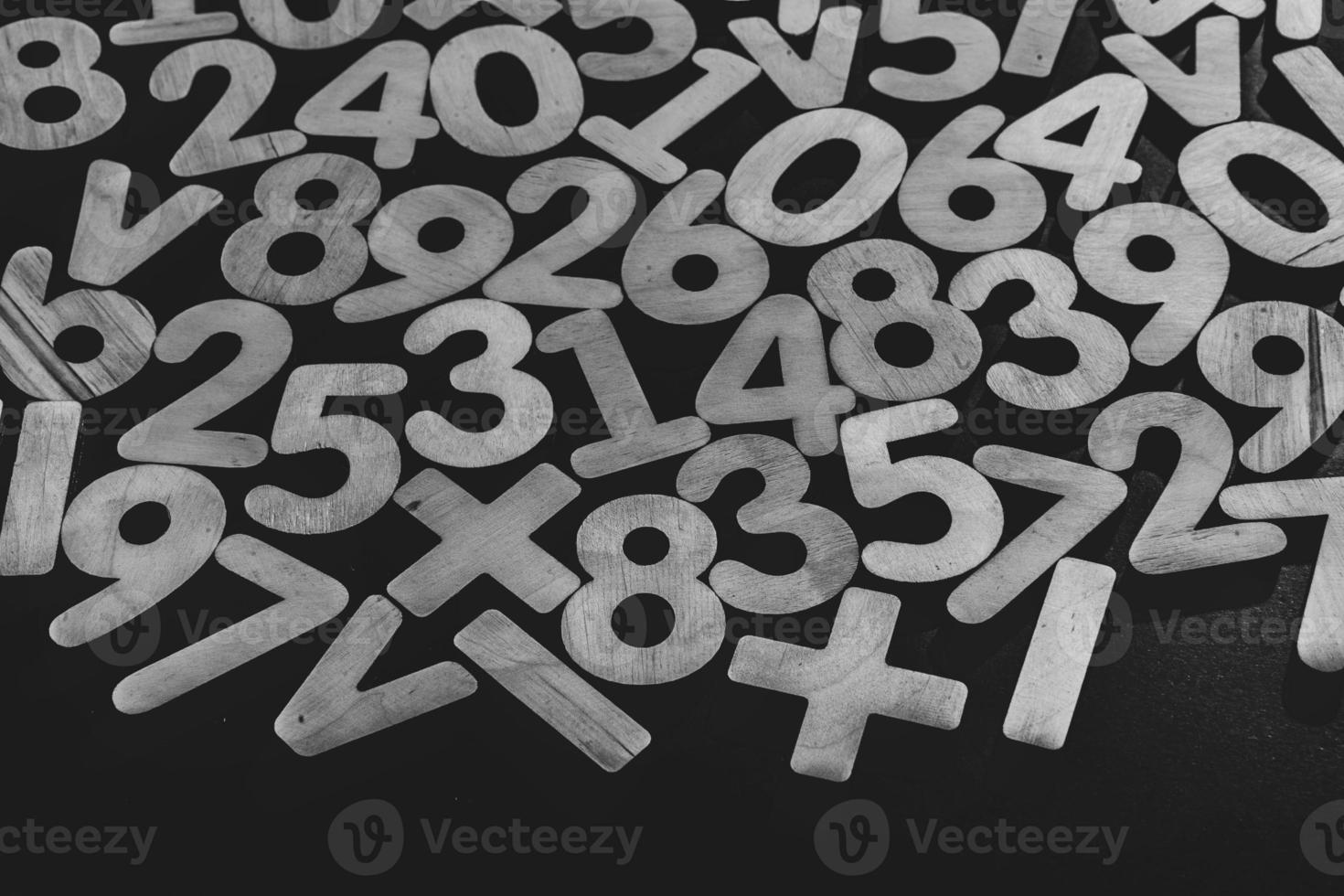 Background or texture of numbers. Finance data concept. Mathematic. Seamless pattern with numbers. Finance concept. photo