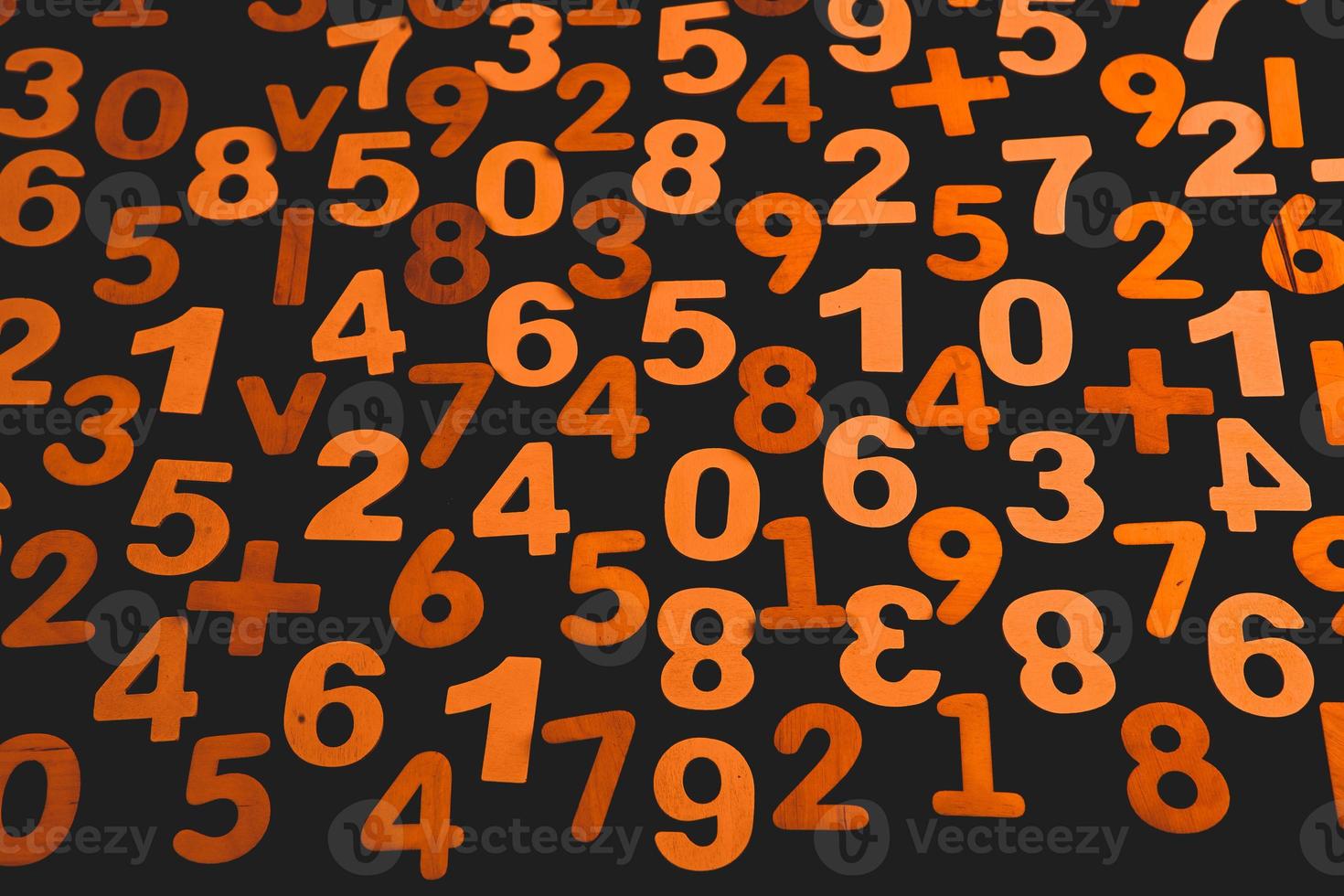Background or texture of numbers. Finance data concept. Mathematic. Seamless pattern with numbers. Finance concept. photo