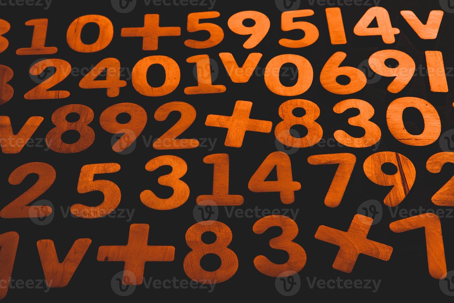 Background or texture of numbers. Finance data concept. Mathematic. Seamless pattern with numbers. Finance concept. photo