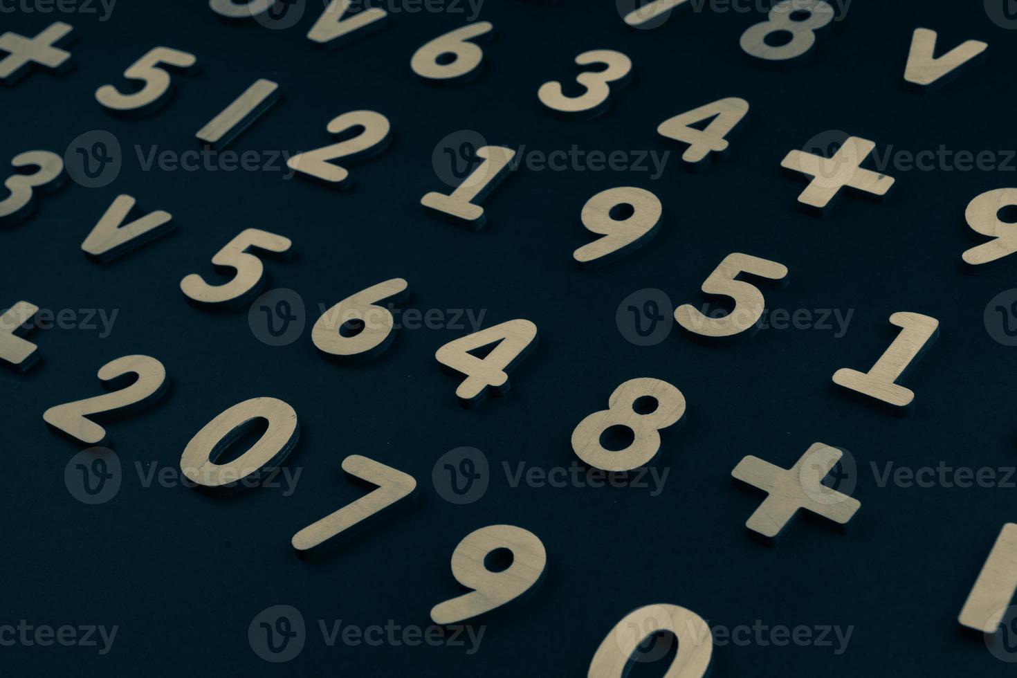 Background or texture of numbers. Finance data concept. Mathematic. Seamless pattern with numbers. Finance concept. photo