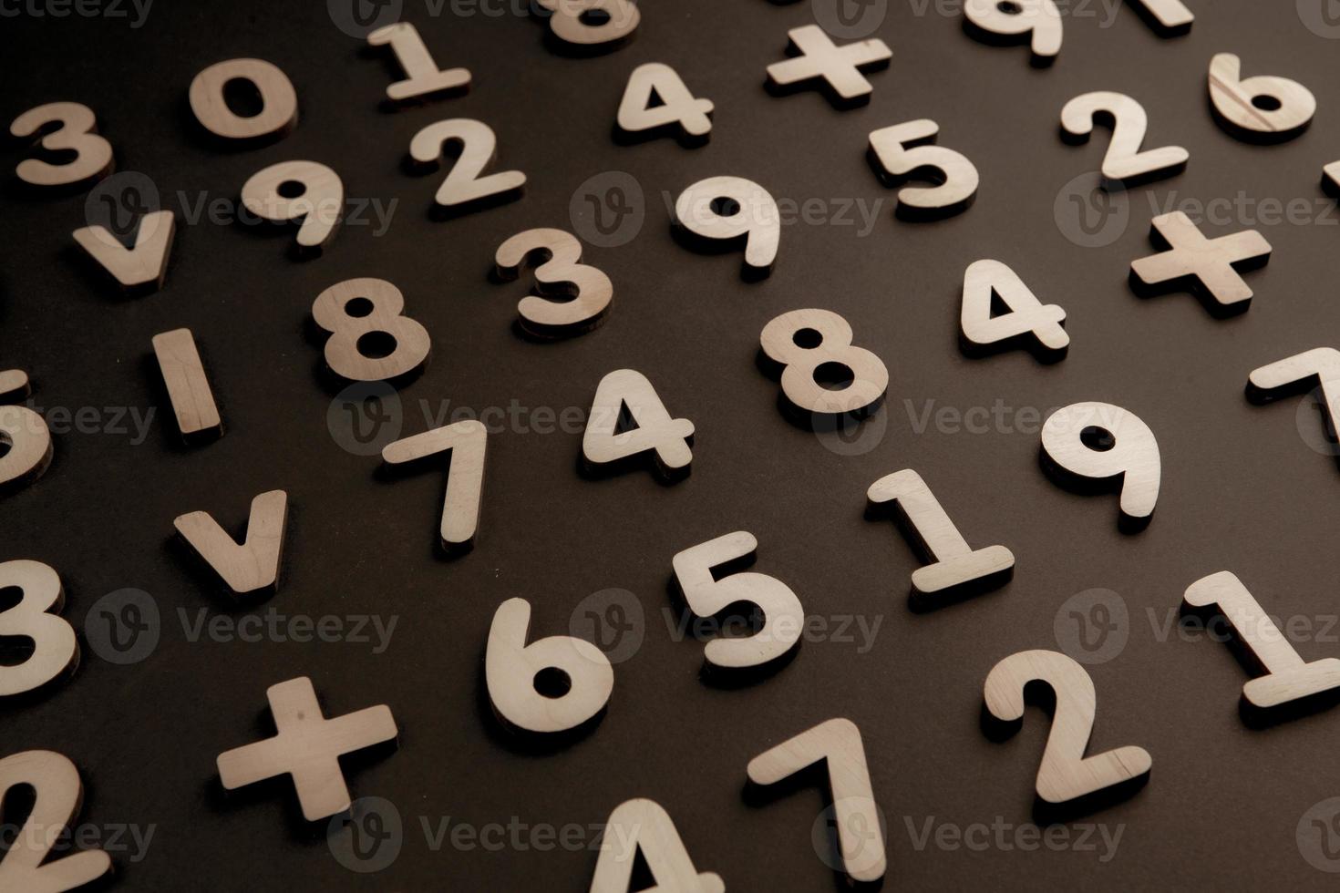 Background or texture of numbers. Finance data concept. Mathematic. Seamless pattern with numbers. Finance concept. photo