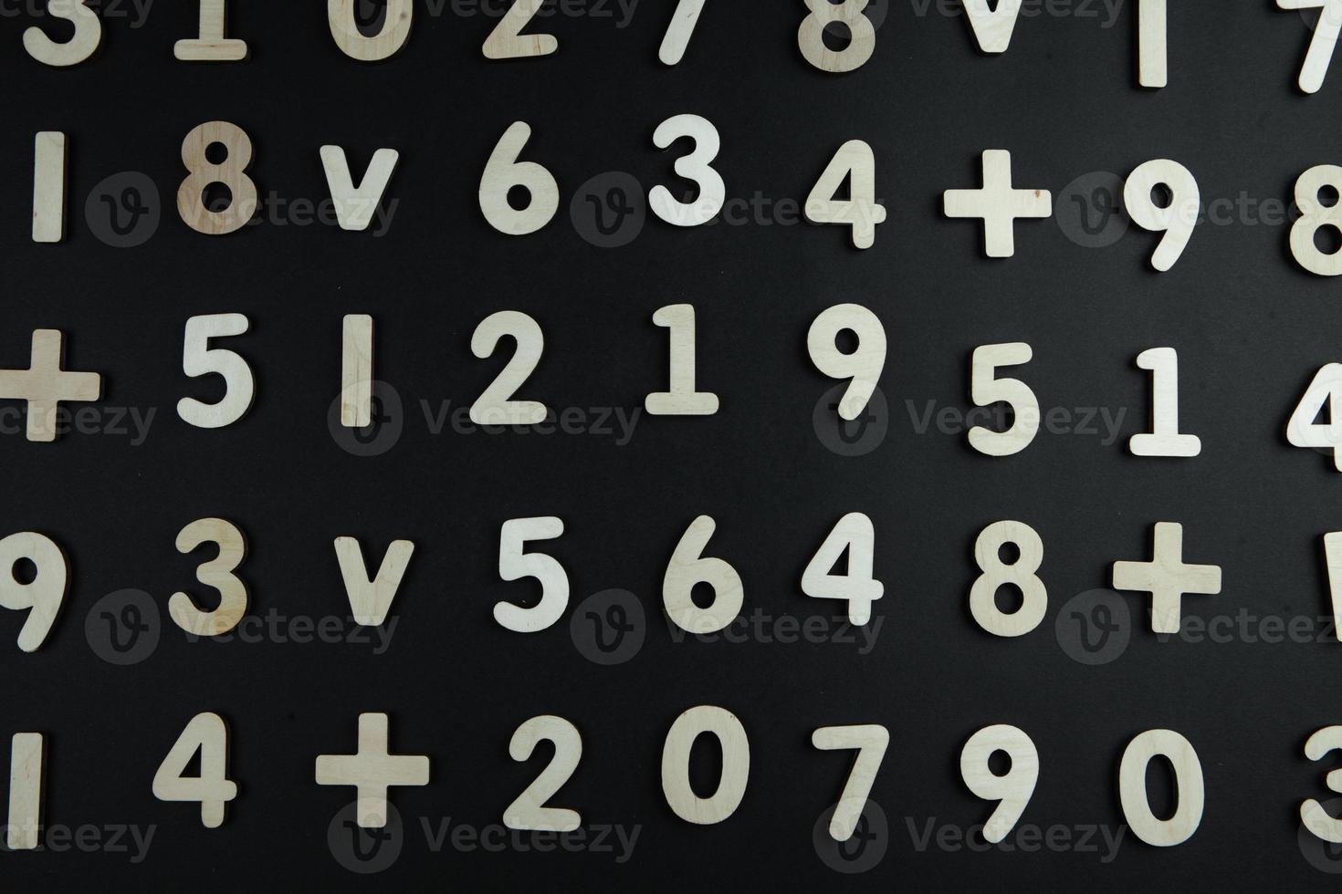 Background or texture of numbers. Finance data concept. Mathematic. Seamless pattern with numbers. Finance concept. photo