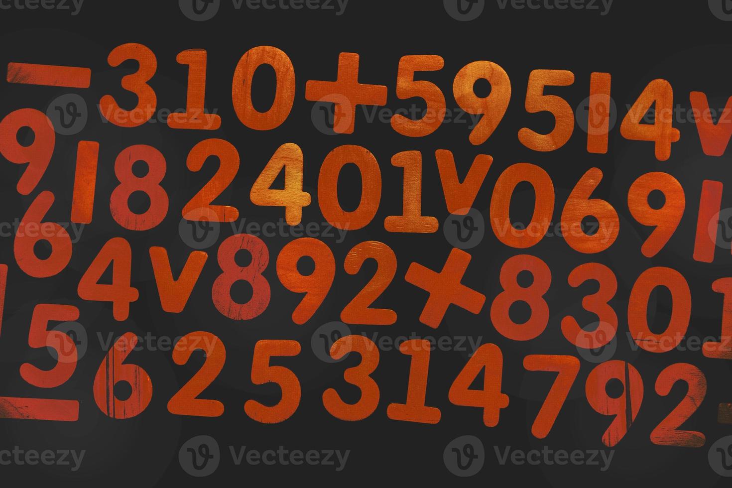 Background or texture of numbers. Finance data concept. Mathematic. Seamless pattern with numbers. Finance concept. photo