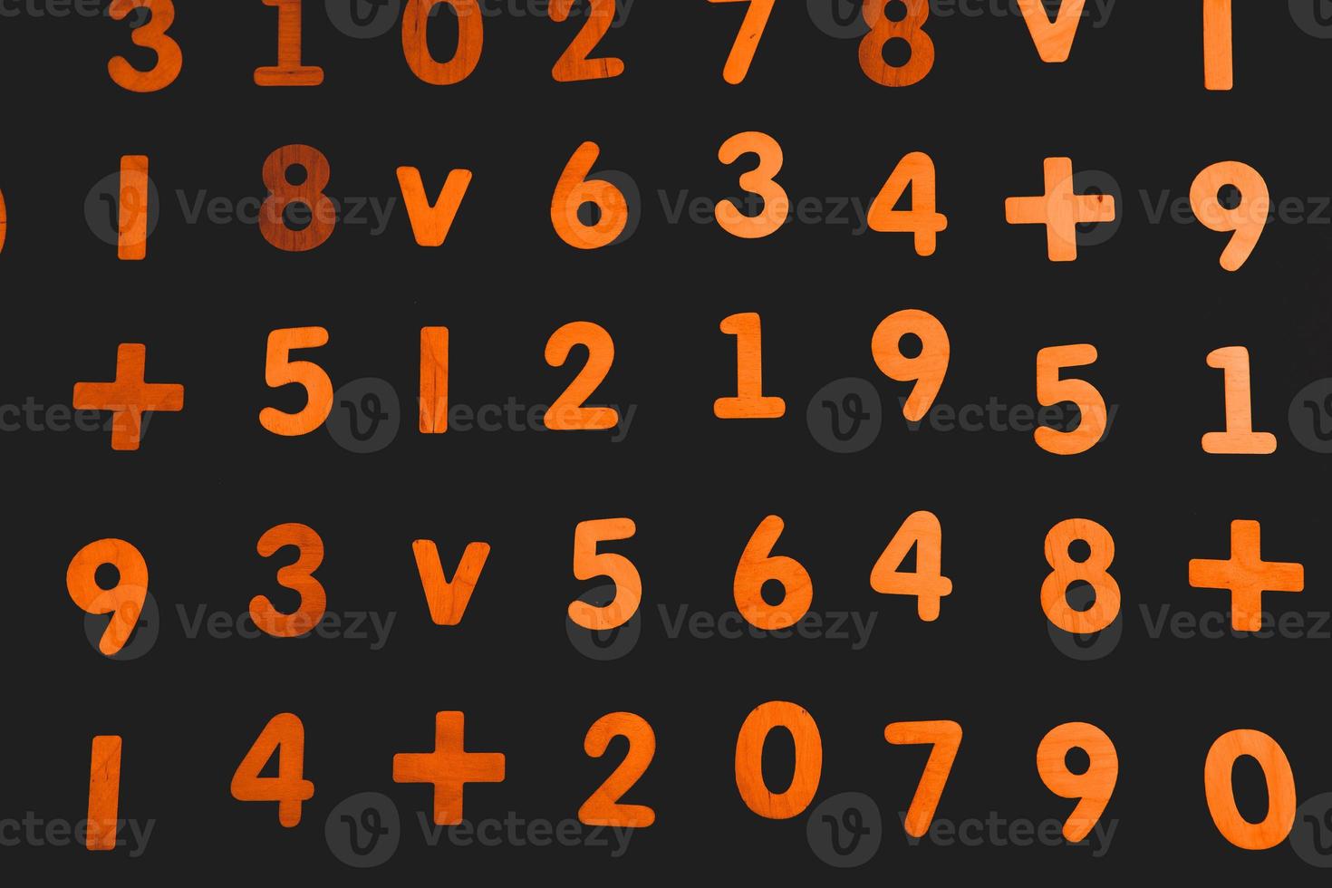 Background or texture of numbers. Finance data concept. Mathematic. Seamless pattern with numbers. Finance concept. photo