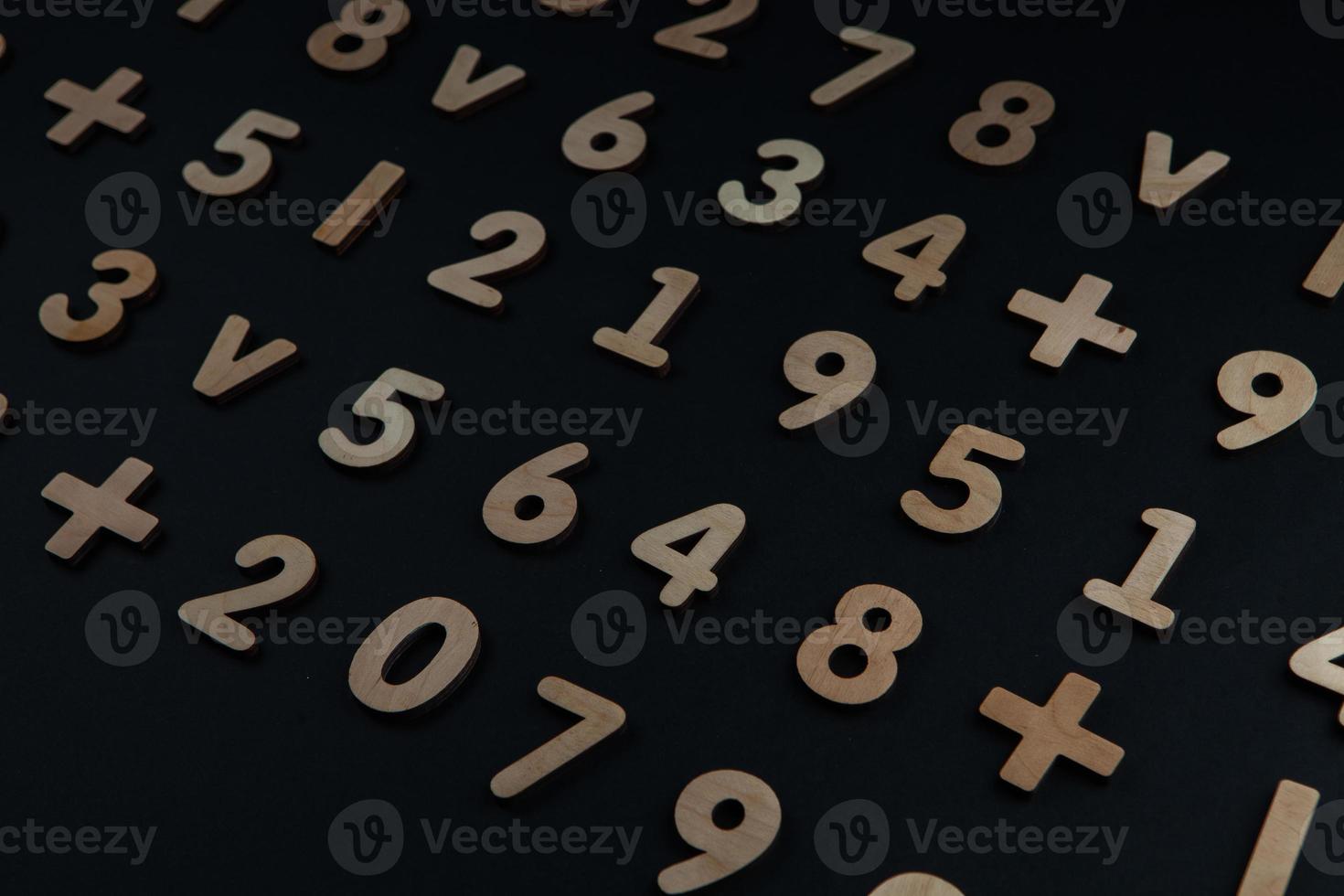 Background or texture of numbers. Finance data concept. Mathematic. Seamless pattern with numbers. Finance concept. photo