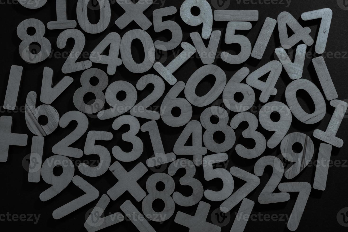 Background or texture of numbers. Finance data concept. Mathematic. Seamless pattern with numbers. Finance concept. photo