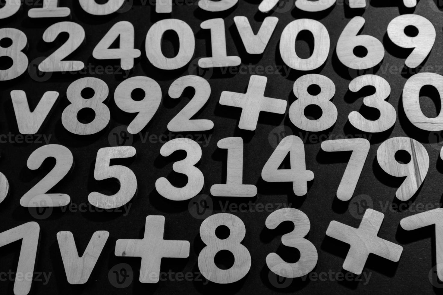 Background or texture of numbers. Finance data concept. Mathematic. Seamless pattern with numbers. Finance concept. photo