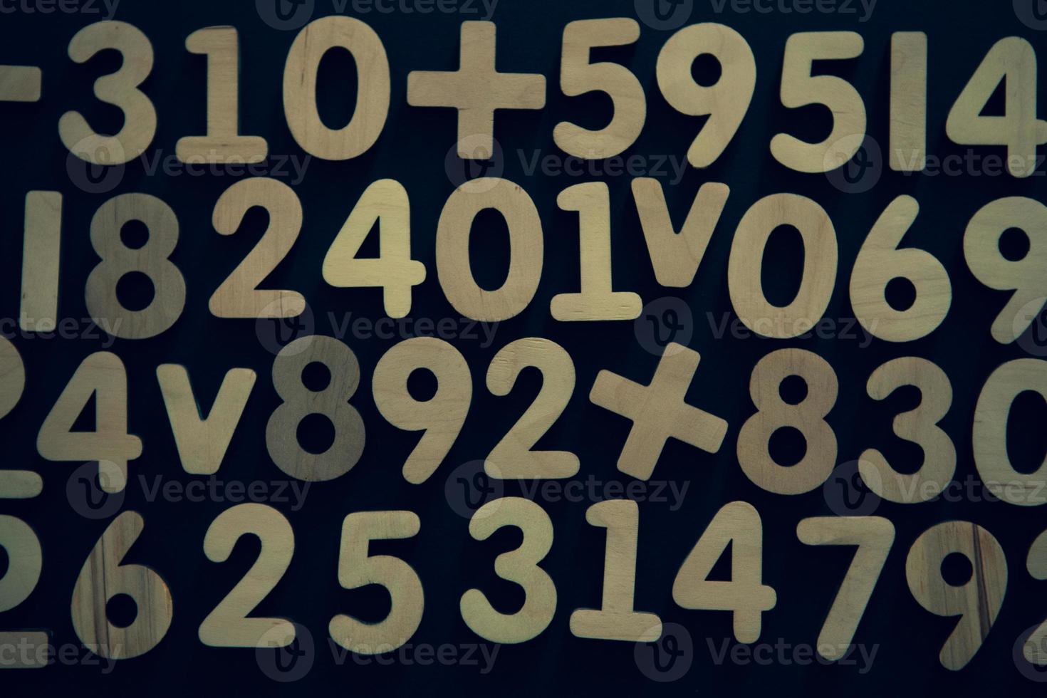 Background or texture of numbers. Finance data concept. Mathematic. Seamless pattern with numbers. Finance concept. photo