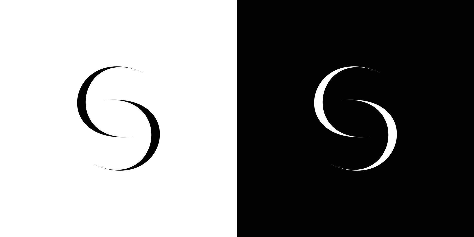 Simple and unique letter S initials logo design vector