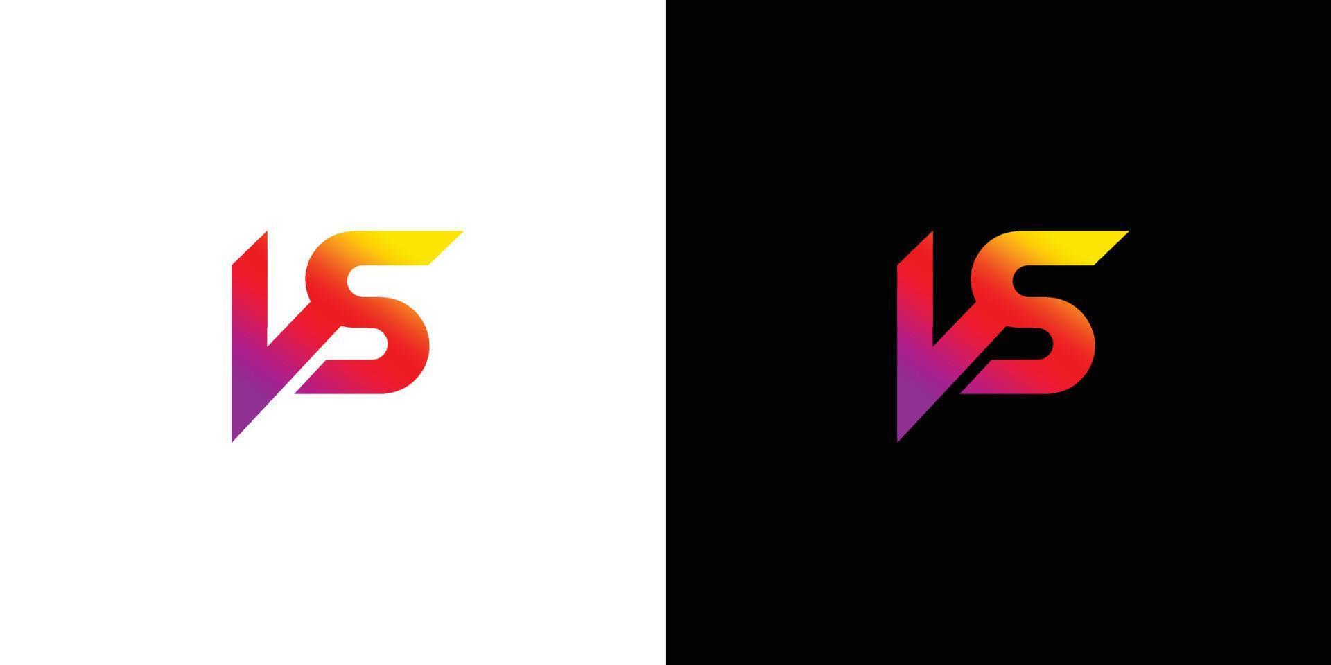 Modern and attractive VS initials logo design vector