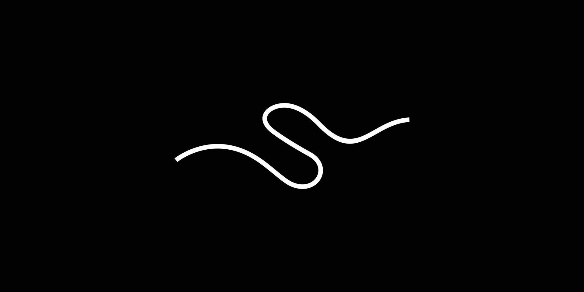 diseño de logotipo de iniciales de letra s simple y moderno vector