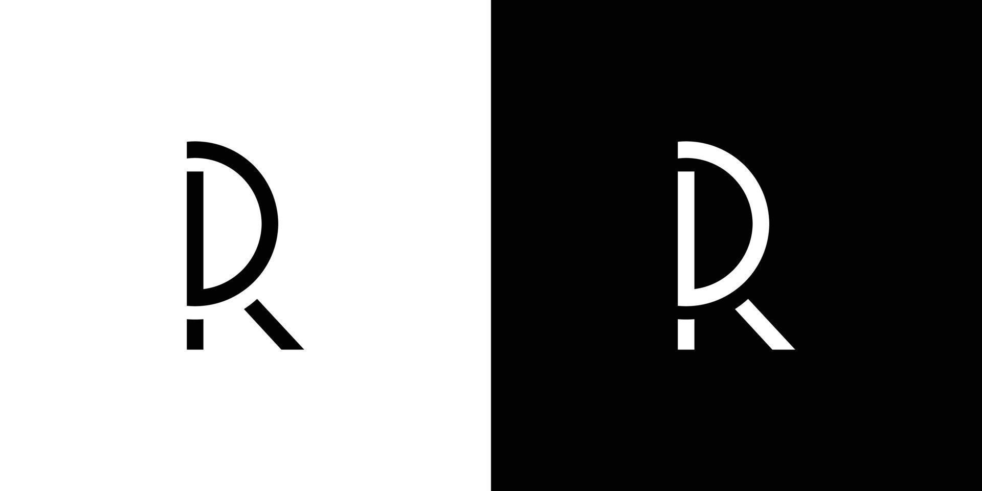 Modern and unique DR letter initial logo design vector