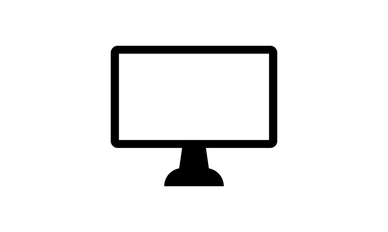 monitor de pantalla logo diseño vector ilustración.