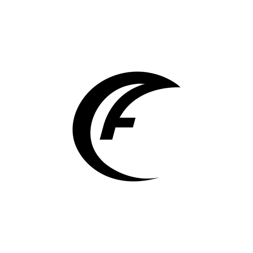 letter F logo design. F logo icon vector template free vector.