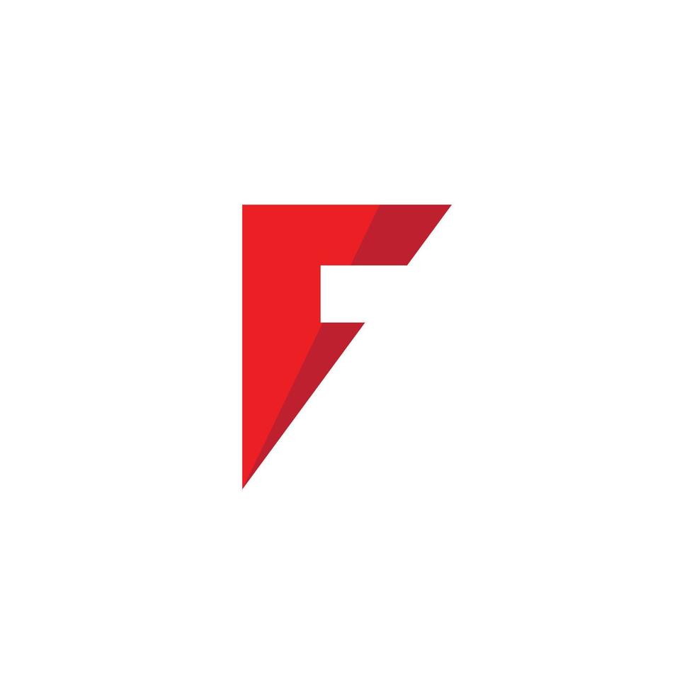 letter F logo design. F logo icon vector template free vector.