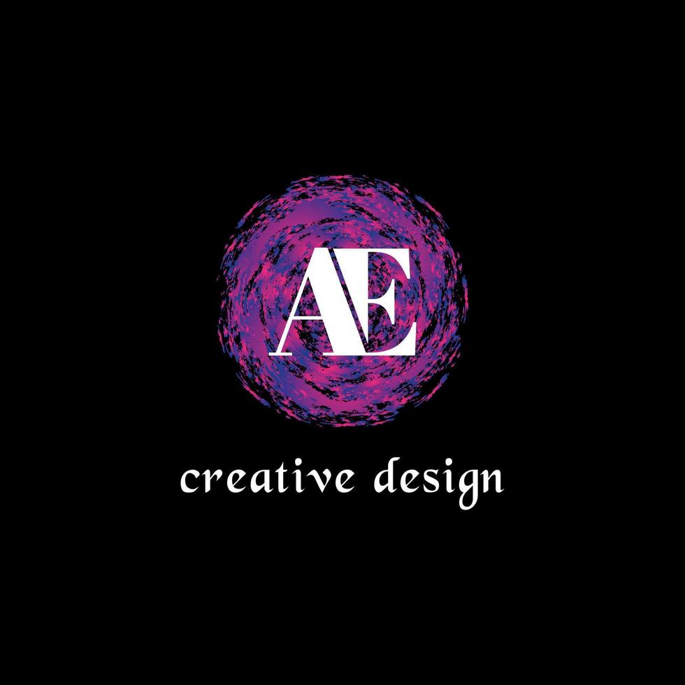 vector de diseño de logotipo de letra ae archivo vectorial gratis