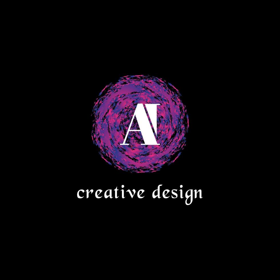 letter Ai logo design vector free vector file