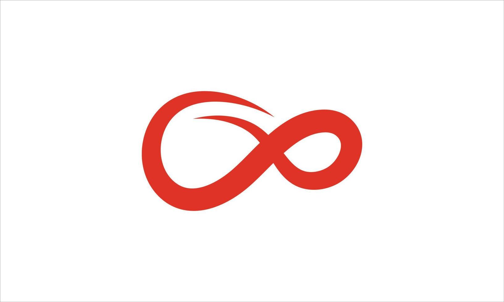 infinity logo design free vector illustration.
