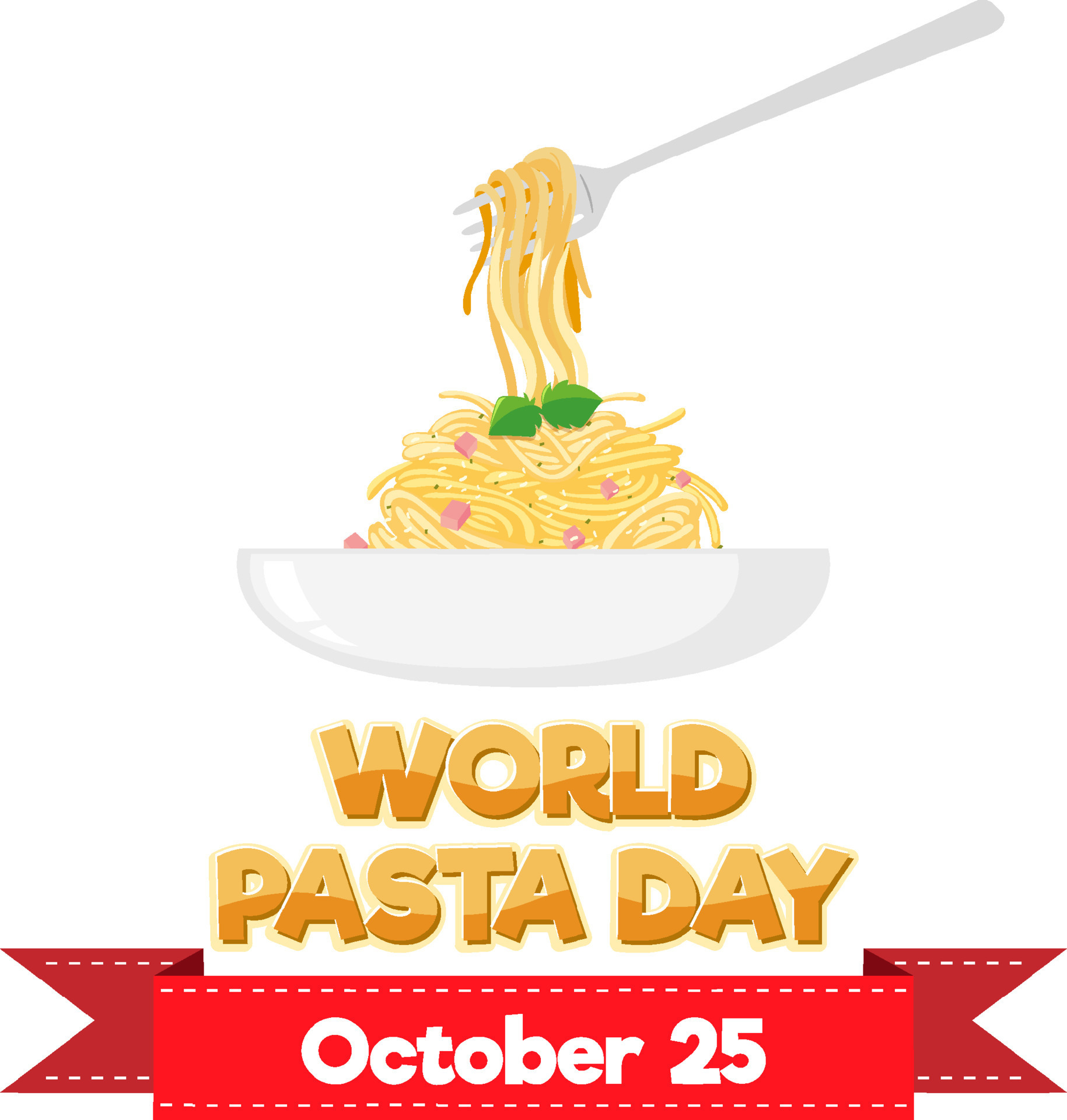 World Pasta Day Poster Design 10517975 Vector Art at Vecteezy