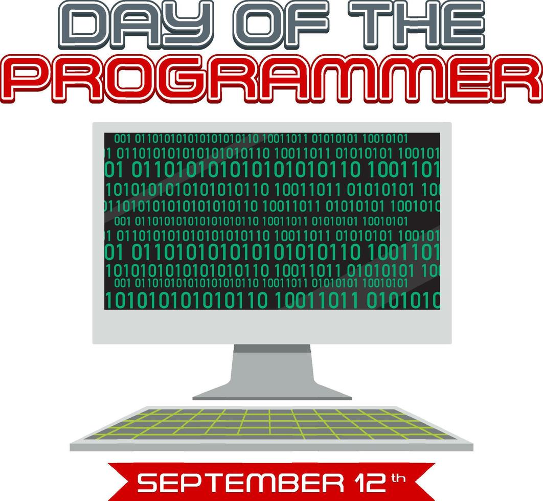 The Day of the Programmer Poster vector