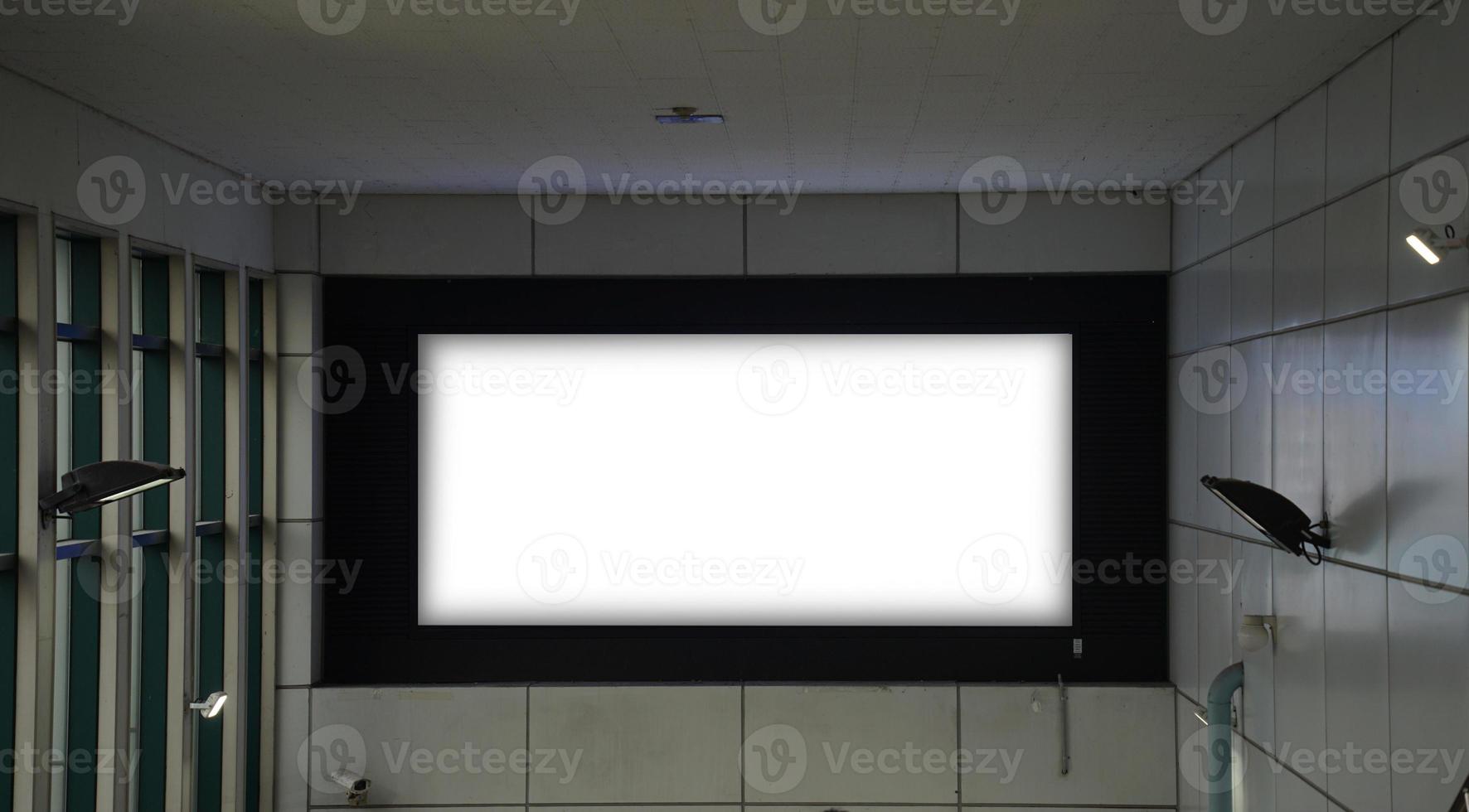 Subway Scenery and Advertising Mockup photo