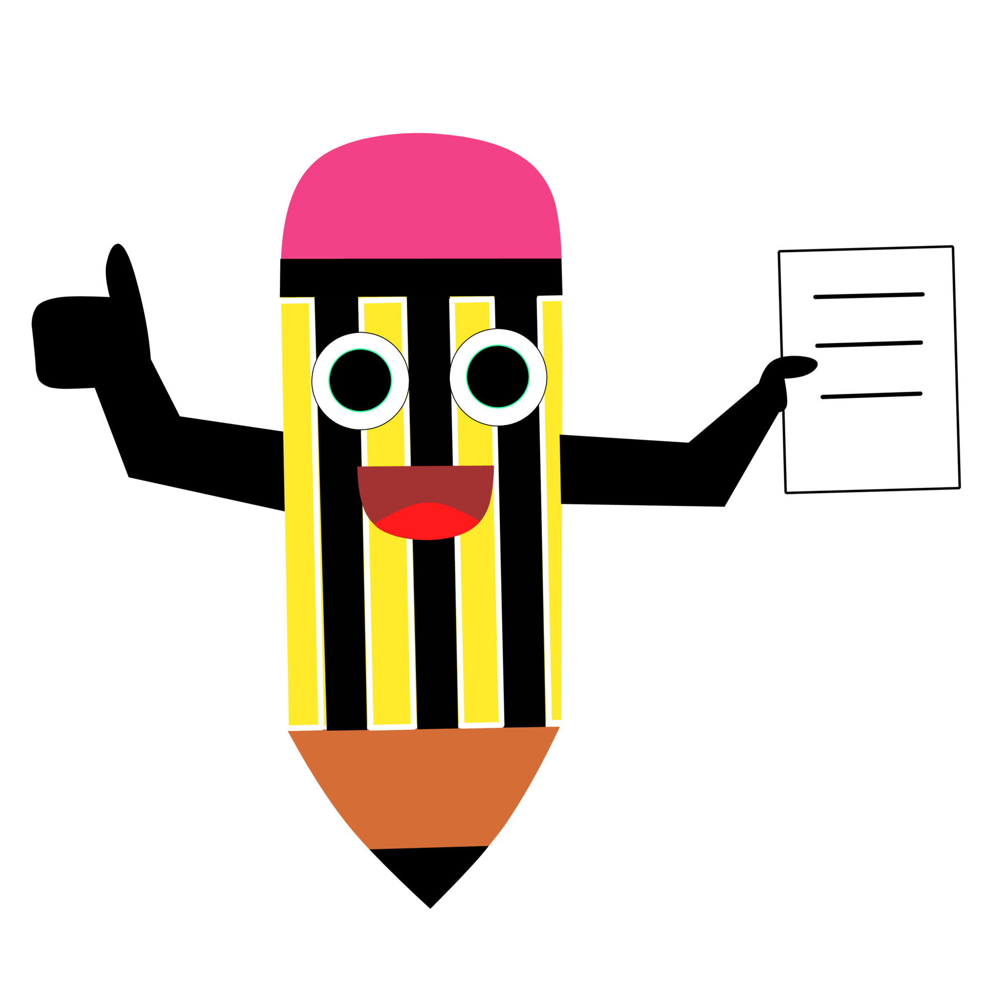 Illustration Vector pencil Cartoon Characters Are Good For Students illustration-vector-pencil-cartoon-characters-are-good-for-students