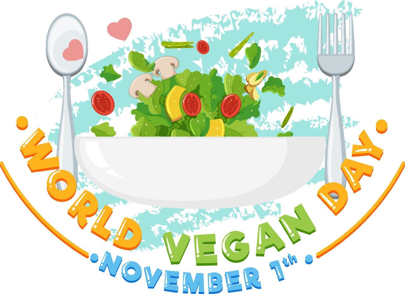 World Vegan Day Banner Design vector