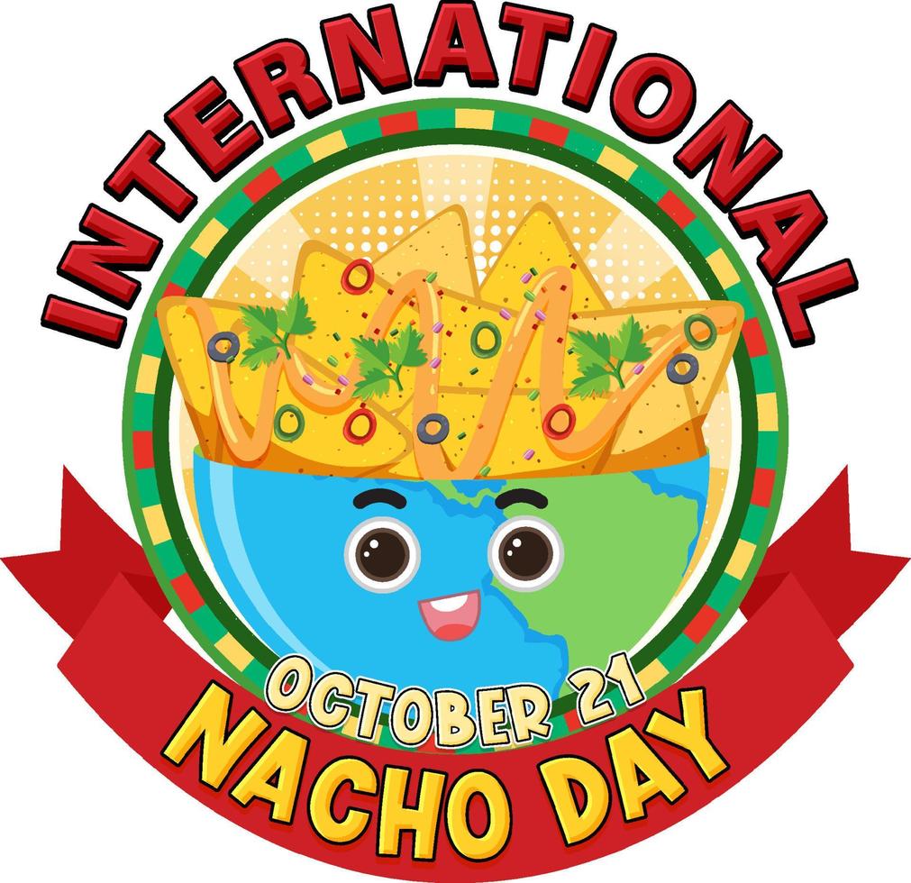 International Nacho Day Banner Design vector