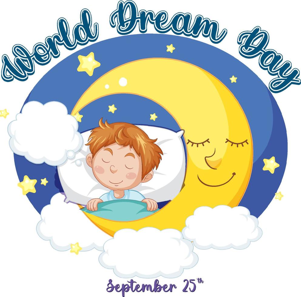 World Dream Day Banner Design vector