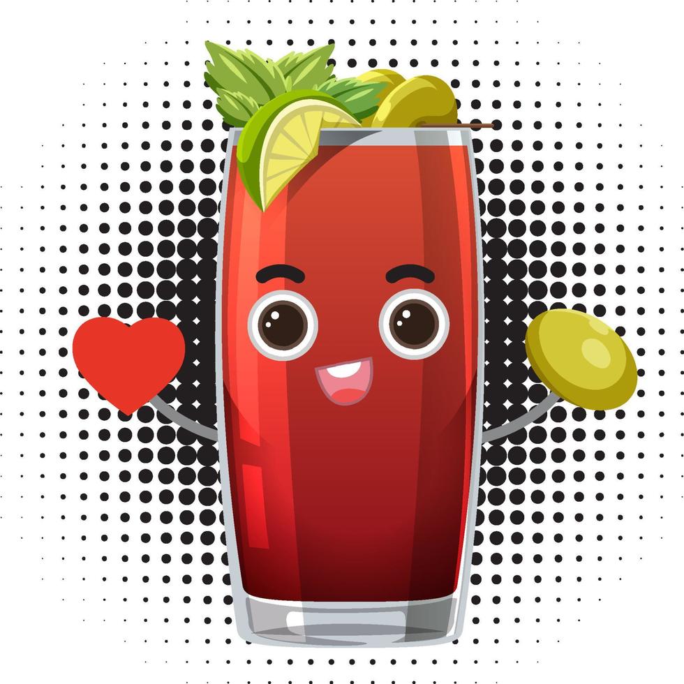 Bloody mary cocktail cartoon character 10518536 Vector Art at Vecteezy Bloody mary cocktail cartoon character 10518536 Vector Art at Vecteezy