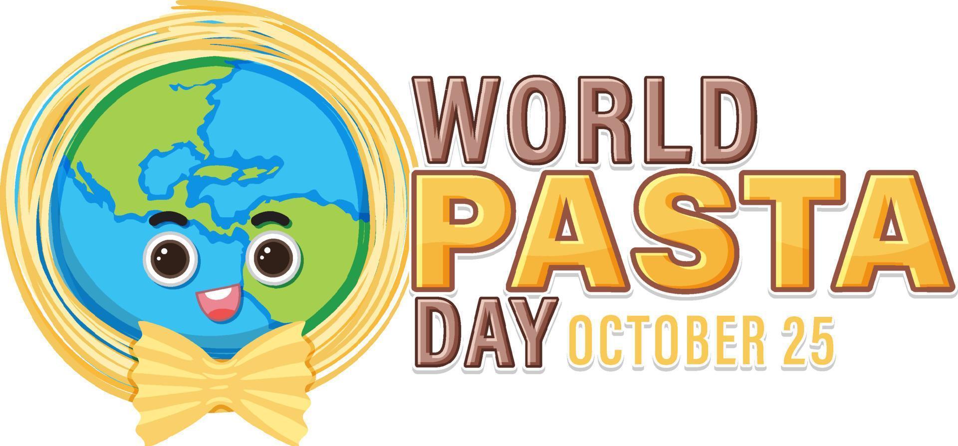 World Pasta Day Banner Design vector
