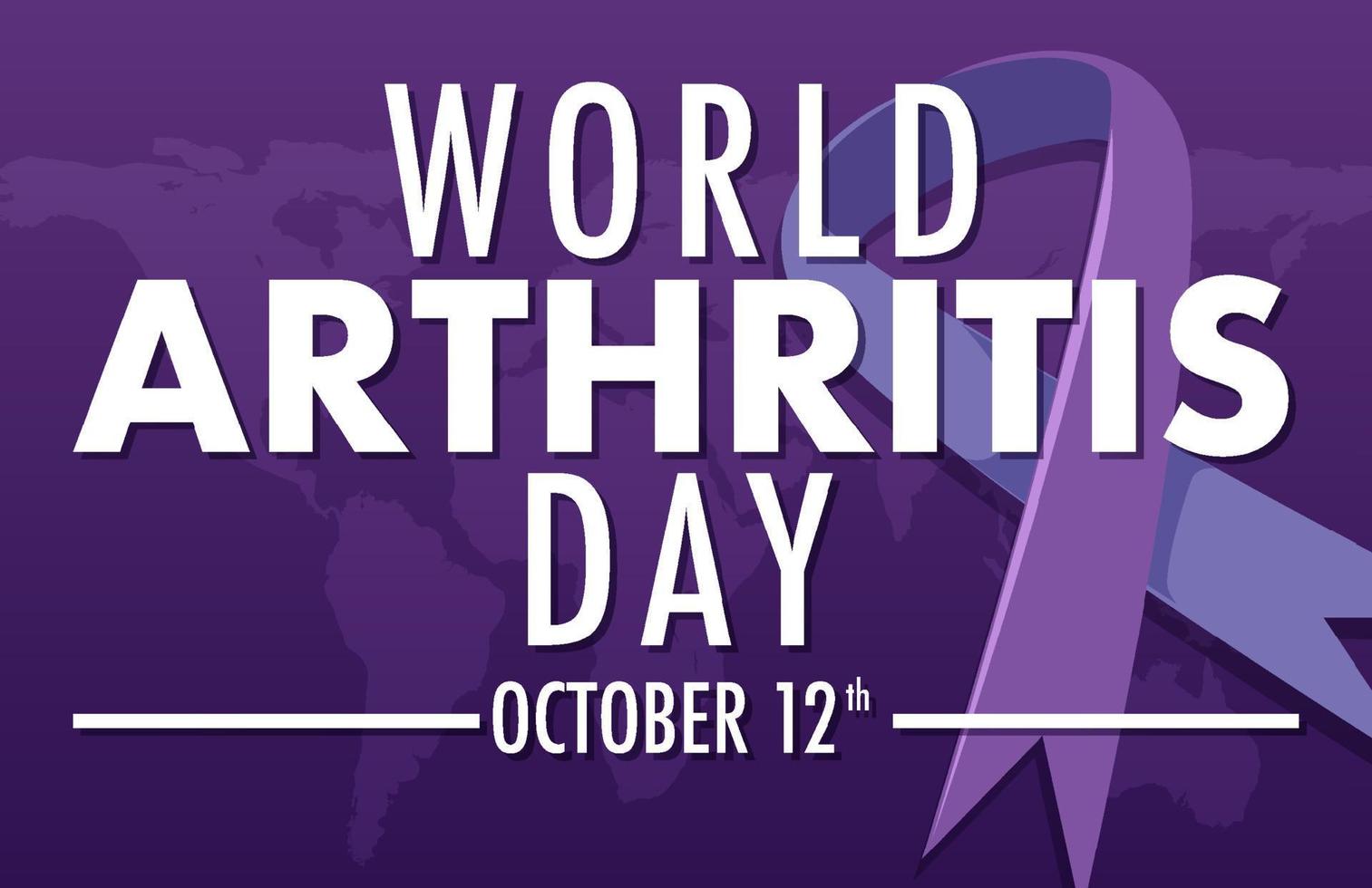 World Arthritis Day Poster Design vector